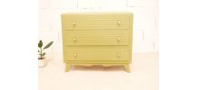 Commode vintage kaki