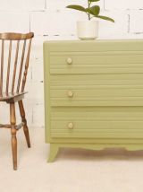 Commode vintage kaki