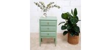 Commode verte vintage