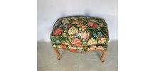 pouf tissu fleuri 