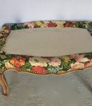 pouf tissu fleuri 