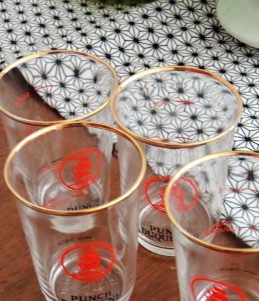 verres publicitaires  rhum duquesnes