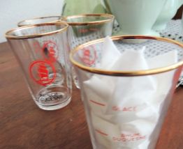 verres publicitaires  rhum duquesnes