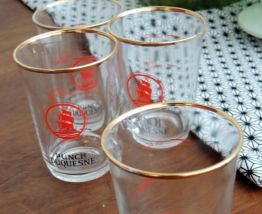 verres publicitaires  rhum duquesnes
