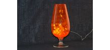 Grand Vase cristal orange