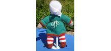 Poupée Bécassine en tricot vintage