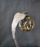Lampe à poser aigle type Tiffany