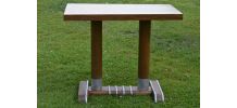 Table bistrot vintage - années 40/50 - bois/formica