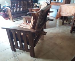 Fauteuils en teck massif
