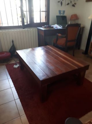 Table basse teck massif