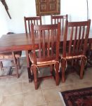 Table en teck massif avec ses 6 chaises