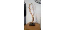 Lampe en bois d'Olivier 