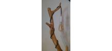 Lampe en bois d'Olivier 