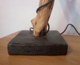 Lampe en bois d'Olivier 