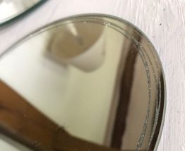 Miroirs ronds X3 bords pailletés
