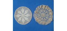 lot de 5 napperons ronds  anciens