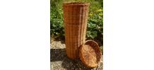 panier  ,  boite  en osier , vintage