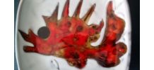 Plat Vallauris motif poisson