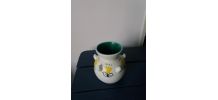 Vase Vallauris à motif floral