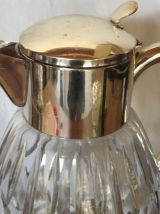 Broc carafe verseuse  rafraîchissoir vintage en verre