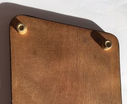 Dessous de plat en formica vert d'eau vintage 