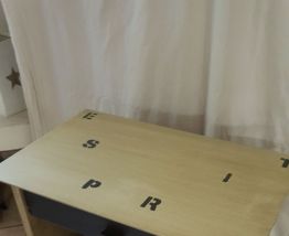 Table de chevet vintage relookée 