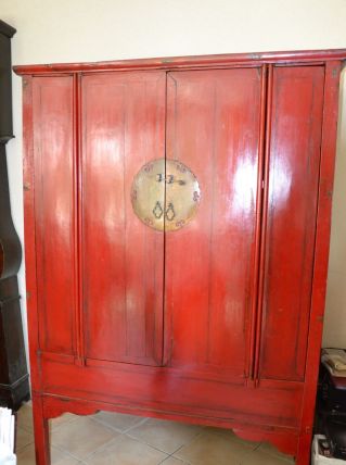 Armoire de mariage chinoise  bois de sapin certifiée