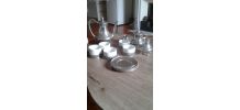 Ensemble a cafe en etain fin