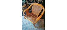 Fauteuil en rotin. Vintage