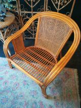 Fauteuil en rotin. Vintage