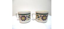 duo tasses petit déjeuner, italien