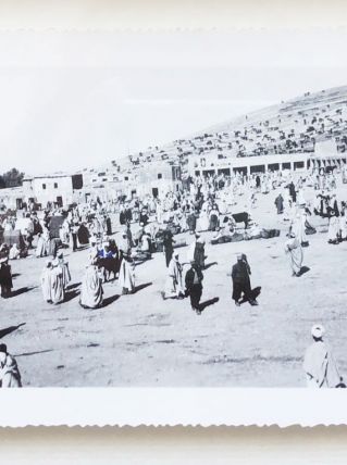 Photo vintage Maroc Marrakech "le souk" 1934