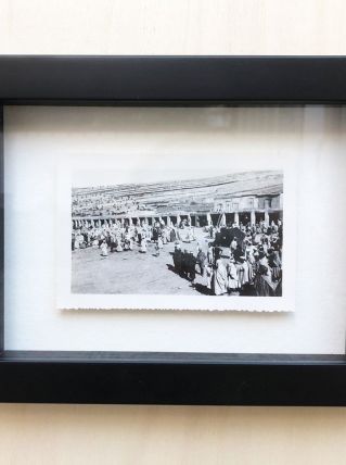 Photo vintage le souk de Marrakech - Maroc - 1934