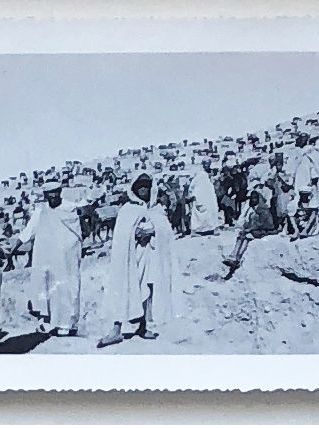 Photo vintage le souk de Marrakech - Maroc - 1934