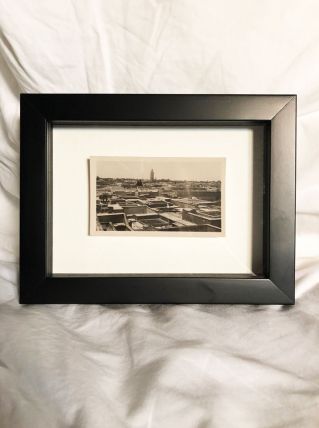 Photo vintage "les toits de Marrakech" années 30 Maroc
