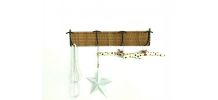 Portemanteau en rotin vintage
