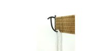 Portemanteau en rotin vintage