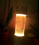 Lampe paillettes année 60