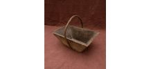 Panier en bois brut de vendange