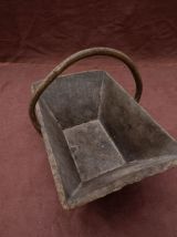 Panier en bois brut de vendange
