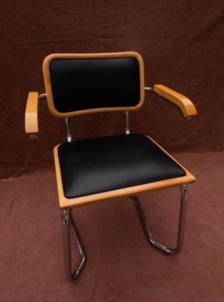 Fauteuil / Chaise style Marcel Breuer B64 skaï
