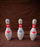 Quilles de Bowling véritables.