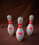 Quilles de Bowling véritables.