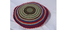 Coussin crochet vintage