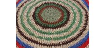 Coussin crochet vintage