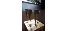 Set de 6 coupes a Chanpagne en metal 