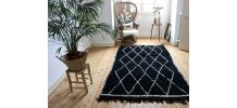 Sublime tapis beni ouarain tissé main