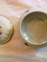 Bonbonnière porcelaine de limoges signée motif