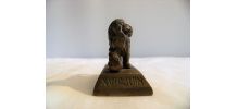 Statuette en bronze lion de Waterloo napoléon