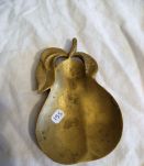 Cendrier vide poche style art déco en laiton poire